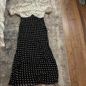 a new day Black & Cream maxi dress